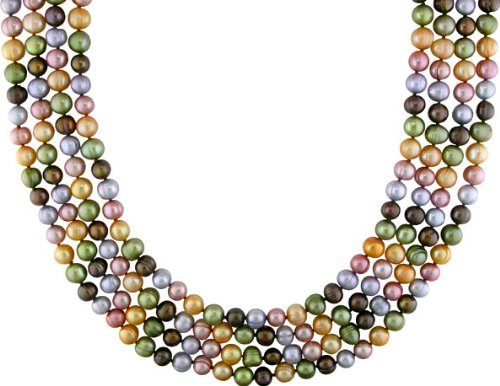 Multi-color Freshwater Pearl Necklace