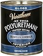 Rust-Oleum Varathane 200041H 1-Quart Interior Crystal Clear Water-Based Poleurethane, Gloss Finish