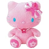 ハローキティ ピンクリボンぬいぐるみ S