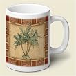 Coffee Mug ~ Palm~ large 14 oz capacity ~ one ceramic mug ~ code 282