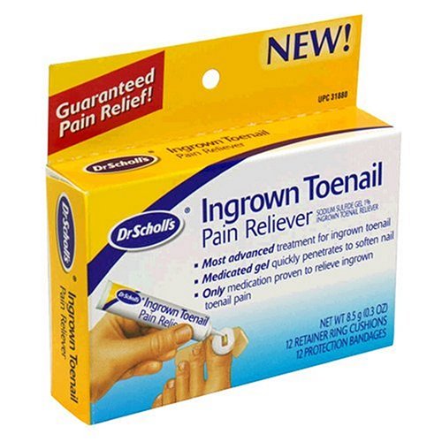 Dr. Scholl's Ingrown Toenail Pain Reliever, 1 kit, (w/ Gel, 12 retainer