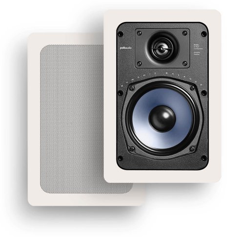 Polk Audio RC55i 2-Way In-Wall Speakers (Pair, White)