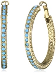 Laundry By Shelli Segal Embellished Hoop Earrings