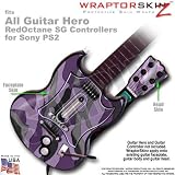 Camouflage Purple Skin by WraptorSkinz TM fits All Sony PS2 Guitar Hero SG Guitar Controllers (GUITAR NOT INCLUDED)