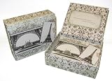 Mudlark Stationery Gift Set in Memento Box: 25 Recycled Note Cards with Envelopes - Delphine