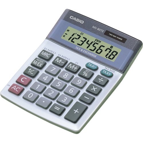 Casio MS-80TV Mini Desktop Calculator