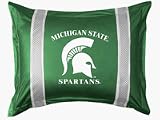 Michigan State SIDELINES Jersey Material Pillow Sham