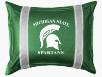Michigan State Spartans Sports Coverage Sidelines Pillow Sham NCAA