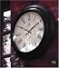 Infinity 24.5" WaterProof Indoor/Outdoor, Round Atomic Wall Clock with Large Roman Numerals & Glass Face