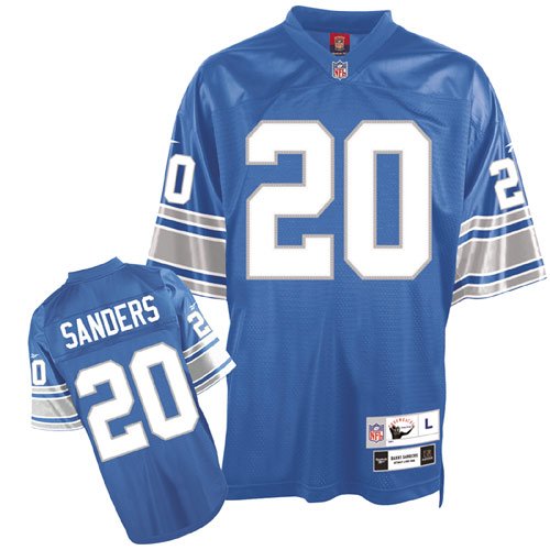 Reebok Detroit Lions Barry Sanders Premier Throwback Jersey Medium