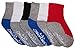 N'Ice Caps Big And Little Boys Cotton/Spandex 2 Tone Crew Sock 6PR Pack