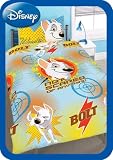 DISNEY BOLT COMIC ROTARY SINGLE BED DUVET COVER SET