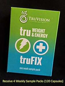 TRUVISION HEALTH - TRUFIX/TRUWEIGHT&ENERGY - 30 DAY SUPPLY - FOUR 7.5 DAY SAMPLE PACKETS AT LOWER PRICE (120)