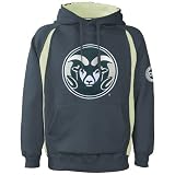 Colorado State Rams Green Class Act Big Logo Hoody Sweatshirt at Football Fanatics