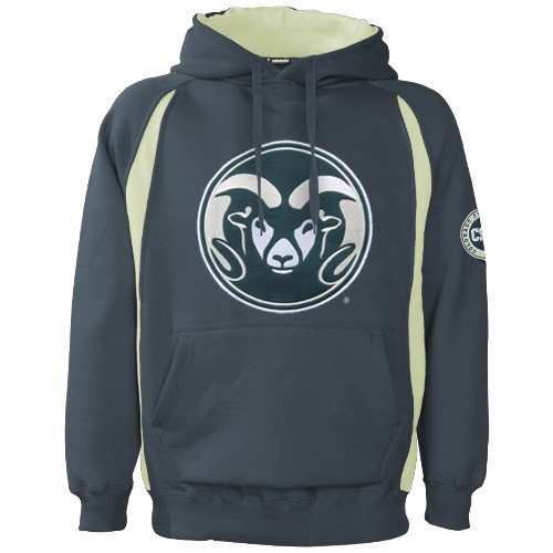 Buy Colorado State Rams Green Class Act Big Logo Hoody Sweatshirt by Football Fanatics