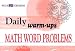 Book Daily Warm-ups For Math Word Problems (Daily Warm-Ups Math Series Ser)