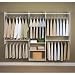 Easy Track RB1460 4 to 8-Foot Deluxe Closet Starter Kit, White