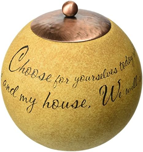Comfort Candles Serve the Lord by Pavilion 4-Inch Round Candle Holder Includes Tea Light Candle