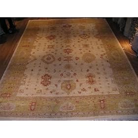 Handmade Indian Oushak Rug 13'2x18'6 by Oscar Isberian Rugs