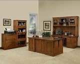 100% Solid Oak Wood Mission Home Office Executive Desk Furniture