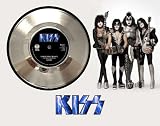KISS Crazy Crazy Nights Framed Silver Record A3