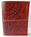 Incredible Indian Art Fine Embossed Luxury Wild Leather Bound Thin Journal - 7 X 5 Inch - 100% Cotton Handcrafted Paper - Embossed Design With Brown Color RS.3043.00