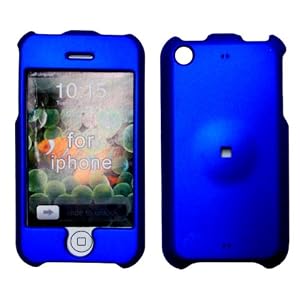 Cuffu Apple Iphone 1st Generation Excellent Quality Special Rubberized Hard Case - BLUE in Only One LOWEST Shipping Rate (NOT for Iphone 3G and Iphone 3G s)