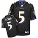 Joe Flacco Black Reebok NFL Premier Baltimore Ravens Jersey - XX-Large