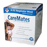 Caremates N-95 Niosh Cone Masks, 10-count