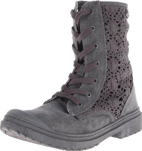 Roxy Women's Needham Motorcycle Boot,Charcoal,7.5 M US