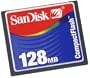 SanDisk - Flash memory card - 128 MB - CompactFlash (pack of 2 )