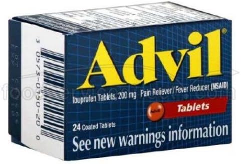 Advil Ibuprofen Tablet, 200 Milligram - 6 box per pack -- 12 packs per case.
