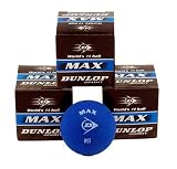 Dunlop MAX Beginner Squash Ball - 3 Pack