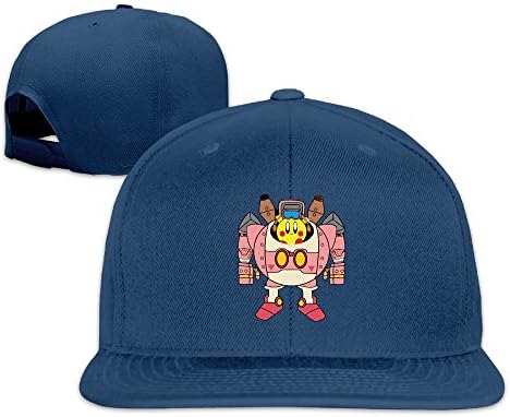 Stylish Kirkachu Armor Planet Robot Snapback Ajustable Flat Cap Navy