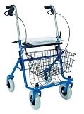 Duro-Med Traditional Steel Rollator, Blue