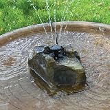 Solar Unit 3 Birds Contains Solar Plate Insert Solar Bird Bath Water ...