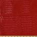 54'' Wide Faux Leather Gator Red Fabric By The Yard