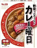 S&B カレー曜日 中辛 230g×5個