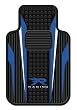 Plasticolor 001339R02 Blue And White R Racing Universal-Fit Molded Front Floor Mats - Set of 2