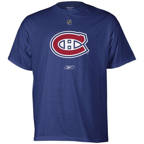 NHL Men's Montreal Canadiens Primary Logo T-Shirt (Dark Navy, X Large)