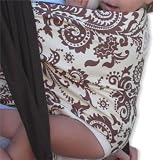 Bundleboo Baby Carrier Ivory Woodfern With Chocolate Side Panel