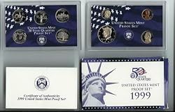 1999 S Proof Set in Original US Government Packaging