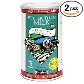 Better Than Milk Vegan Beverage Mix, Rice, Original, 21.4-Ounce Canisters (Pack of 2)