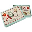 Cavallini Boxed Magnets Set: English Alphabet Cue Cards, set of 26 Vintage Style Magnets