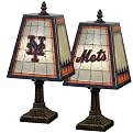 New York Mets Art Glass Table Lamp