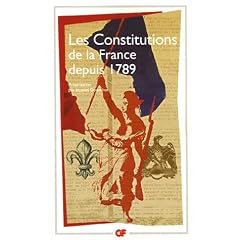 Les Constitutions de la France depuis 1789