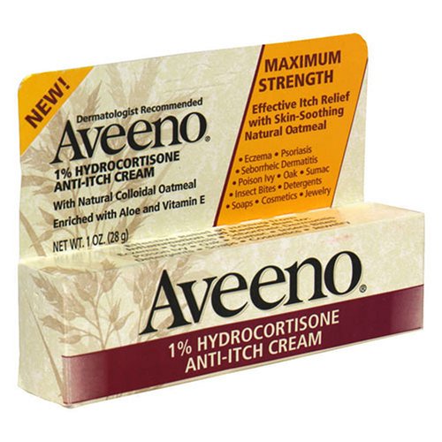 Deals For Aveeno 1 Hydrocortisone AntiItch Cream, Maximum Strength, 1