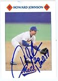 Howard Johnson Autographed/Hand Signed baseball card New York Mets 1993 Kahns baseball card #20
