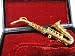 Miniblings Saxophonbrosche Brosche Saxophon mit Box