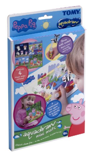 Childrens Toyshop  Toys : Tomy Aqua Draw Mini Mats - Peppa Pig